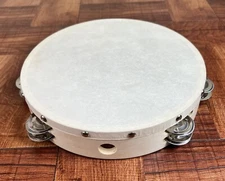 Tambourine/Pandereta-10” With Head And Double Row Of Jingles. LC