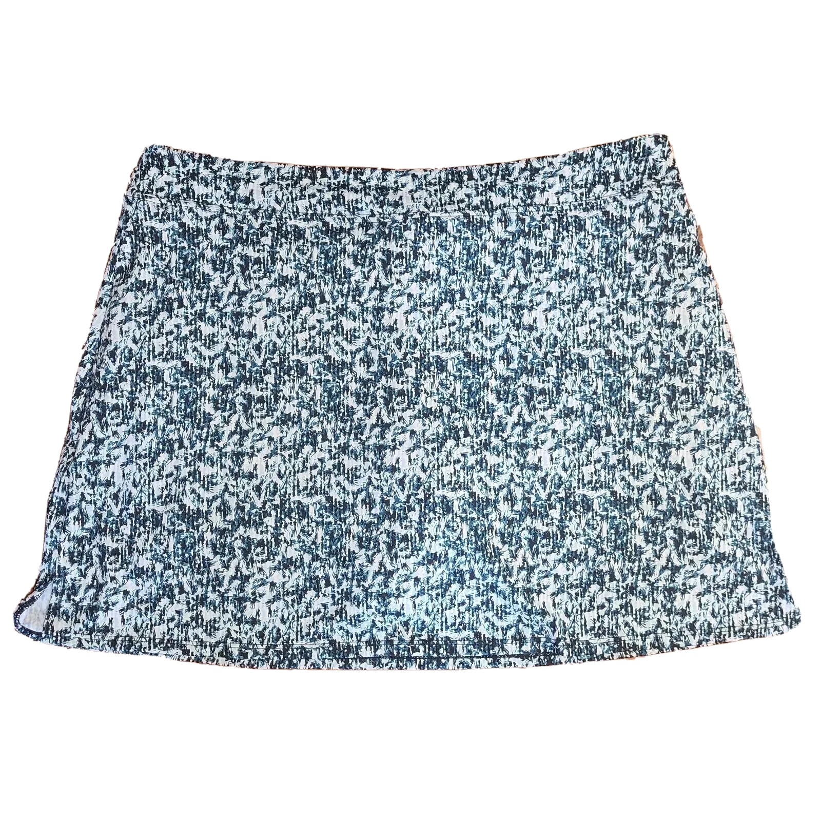 TRANQUILITY Blue Black Patterned Pull On Skort Sk… - image 5