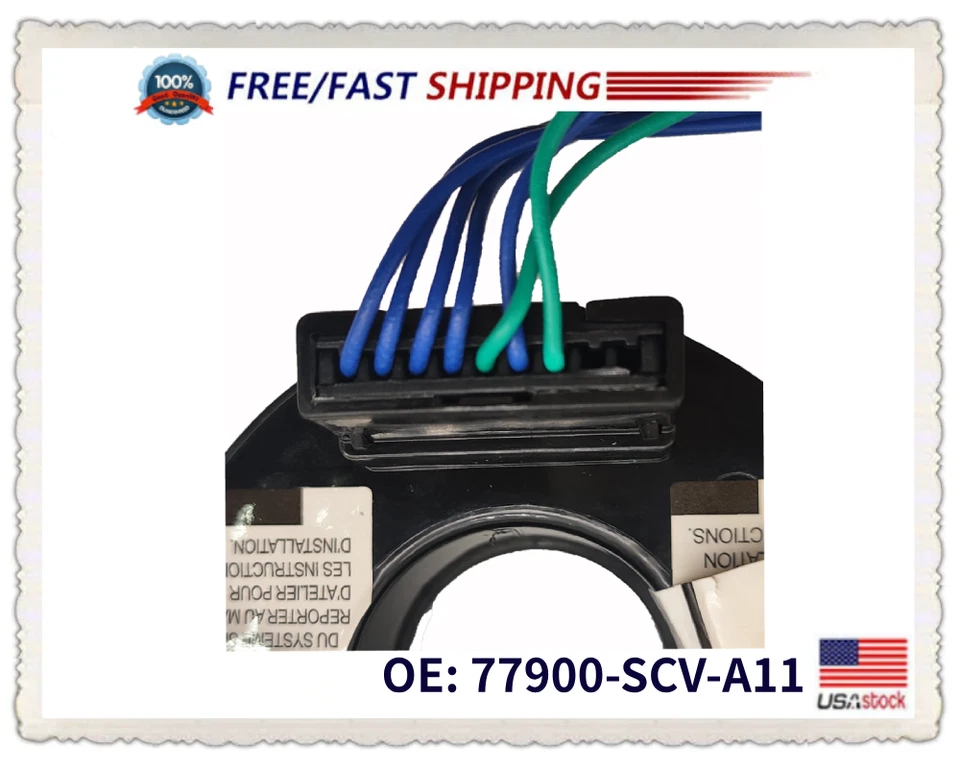 Spiral Cable Clock Spring 77900-SCV-A11 For 2003-2005 Honda Element 5 Door EX - Изображение 3 из 4