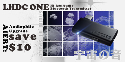 Savitech, LHDC ONE, Hi-Res Lossless Audio Bluetooth Transmitter (Free Adapter)