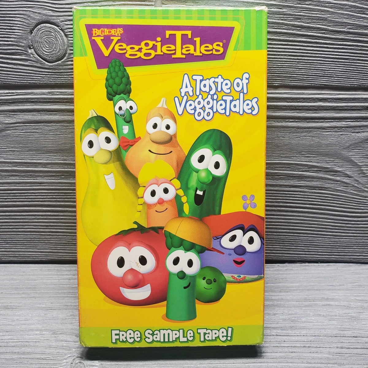 Veggietales VHS A Taste Of Veggietales Sample Tape RARE 2000 Big