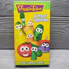 Veggietales VHS A Taste Of Veggietales Sample Tape RARE 2000 Big Idea Green Tape