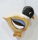 Ducks Decoy Goose Geese Horn Player Toy Wheels Wooden Wood Carved Vntg Ornaments — photo 6