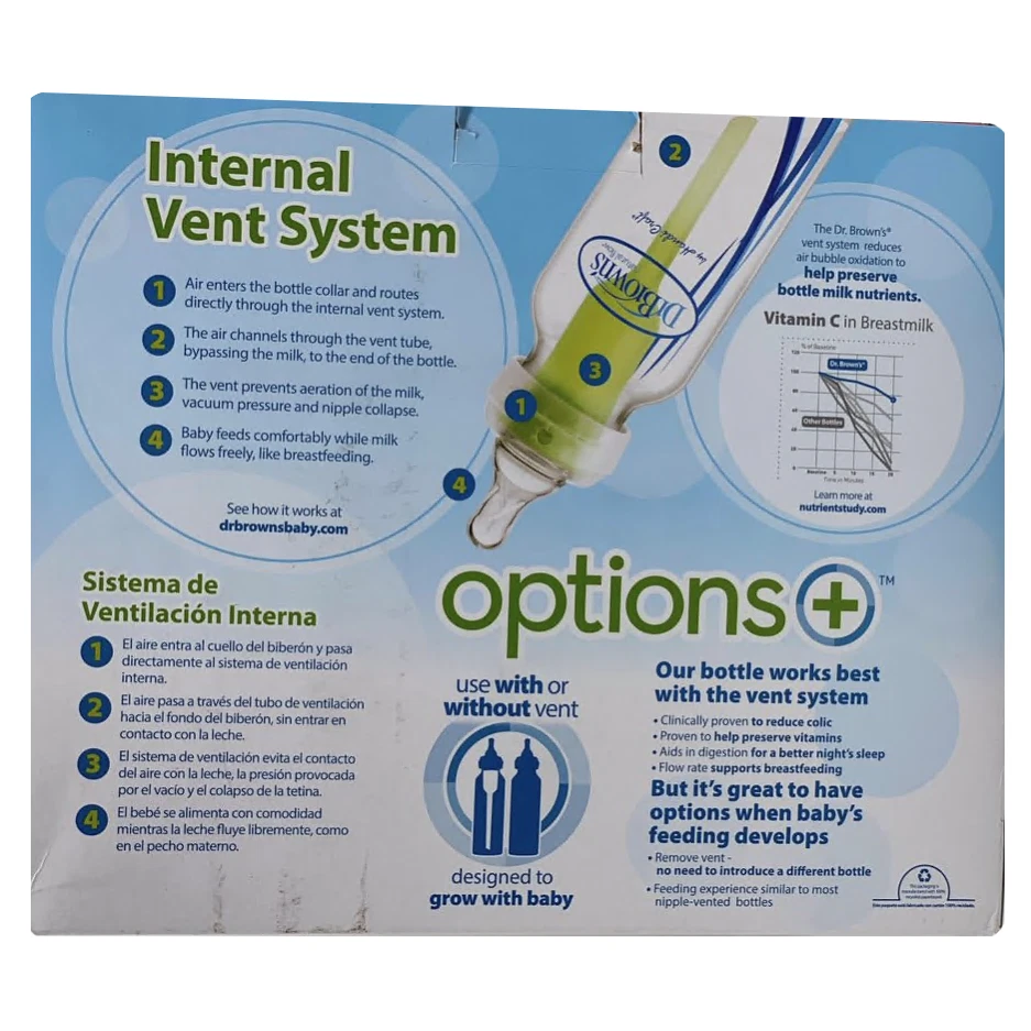 Dr. Brown's Natural Flow Options+ Anti-colic Bottle Set - Image 2 of 4