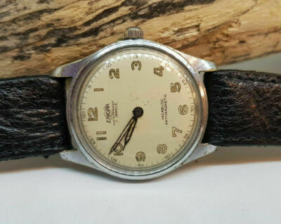 RARE VINTAGE ENICAR ORIGINAL SILVER DIAL MANUAL WIND MAN'S WATCH