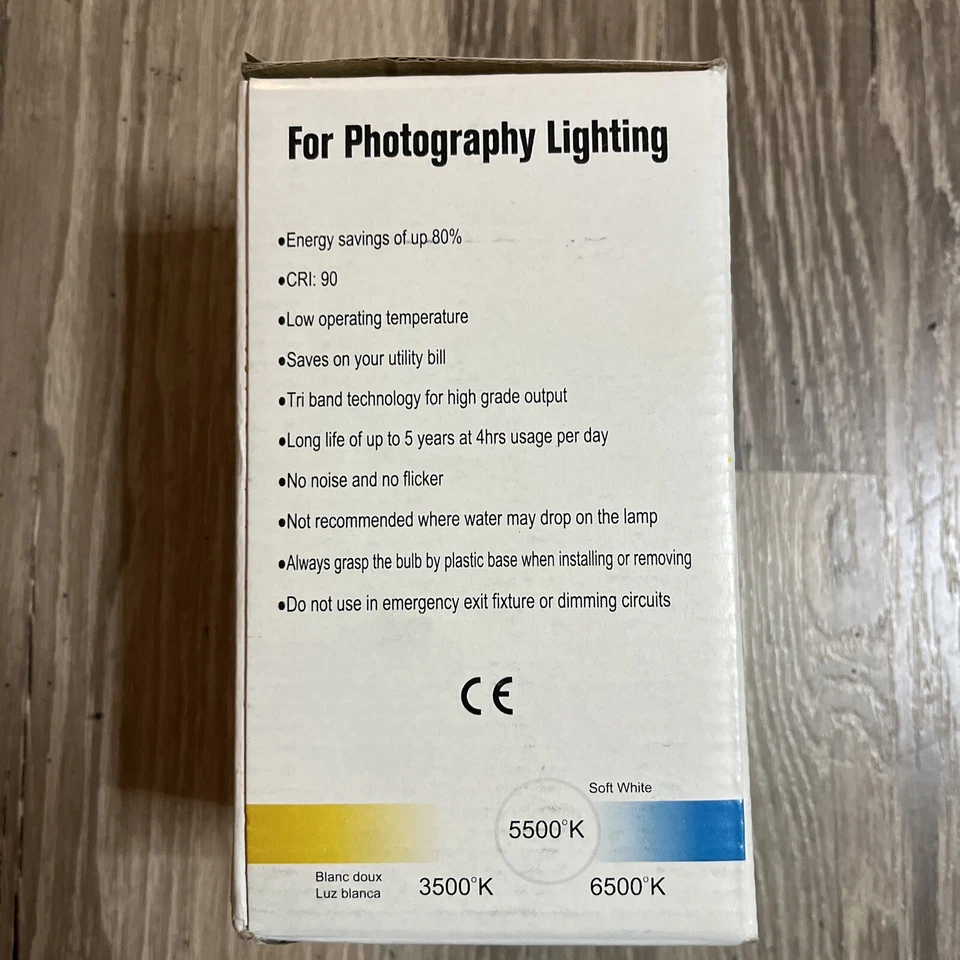 Bombilla Lámpara Fotográfica 5500k Nueva En Caja. Foto 2 de 4