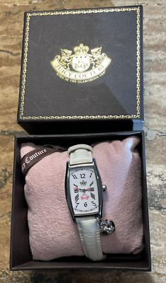 NWT JUICY COUTURE 3 BAND WATCH w/ CHARMS Juicy Couture Silver Tone Hanging Charm Watch . Brand New In  main image 2