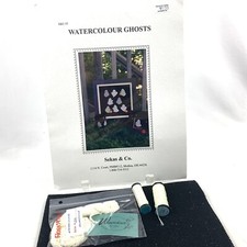 Watercolor Ghosts Halloween Cross Stitch Patt...
