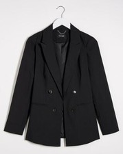 Jd Williams Tailored Mix & Match Black Edge To Edge Blazer (uk 16, Eur 44)
