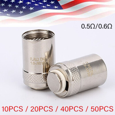 10/20/40/50pc Replacement Coil Heads for AIO CUBIS BF SS316 0.5/0.6 Ohm D23 2-NG