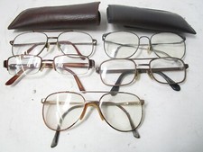 Vintage Lot Of 5 Reading Seeing Eyewear Glasses Mens Womens Frames Name Brands