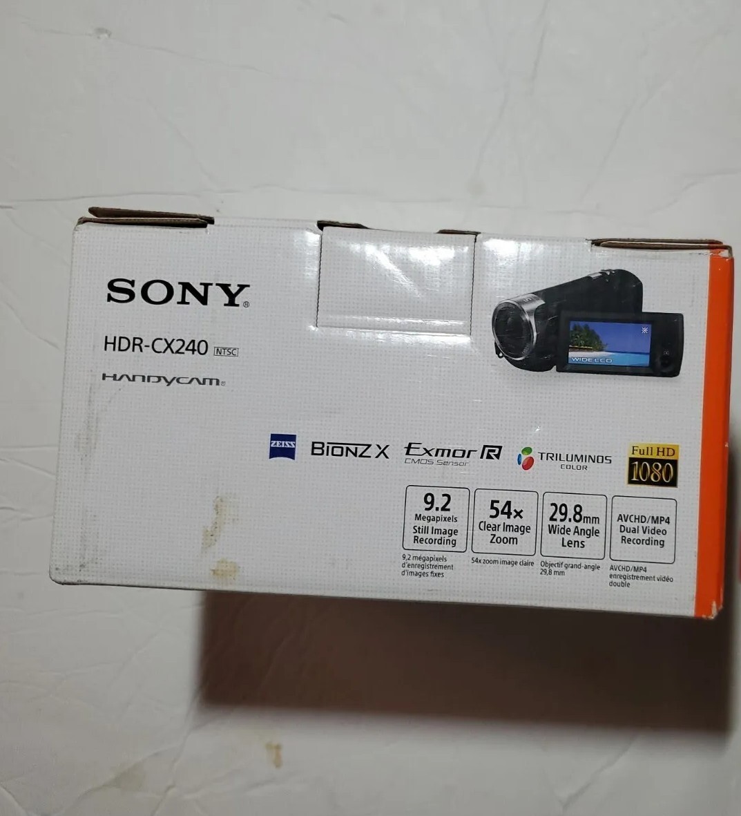 Sony HDRCX240 HD 1080P Video Recording Handycam, Blue, 27242876880 eBay