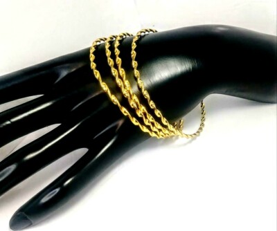 High Quality Twisted 18K Gold Tone plated Fashion Bangle Bracelet USA SELLER 