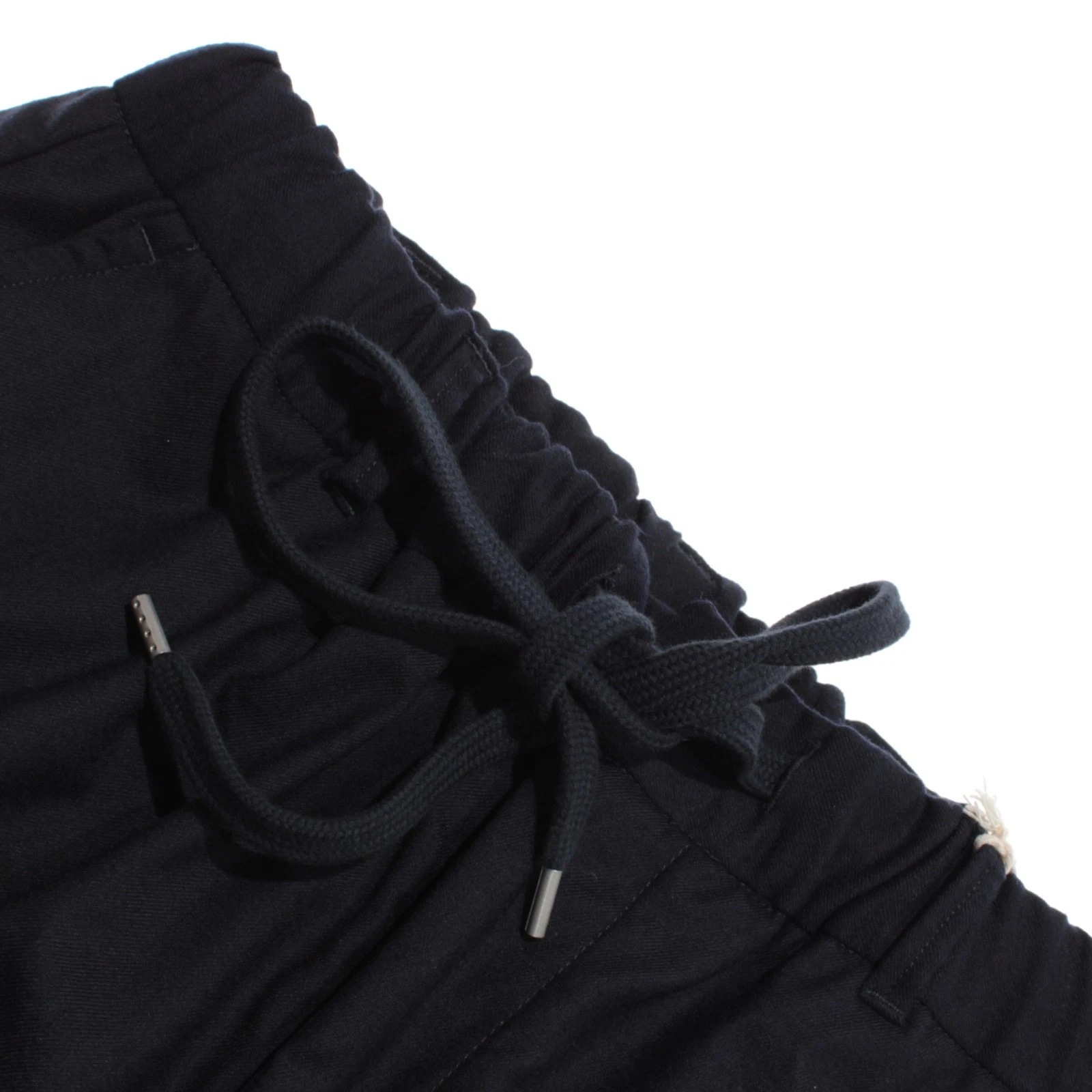 Tintoria Mattei NWT Joggers / Casual Pants Size L In Solid Blue Wool Blend