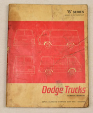 1966 Dodge Truck S Series A-100 Compact Van Service Shop Manual- - Original 1966 Dodge Truck S Series A-100 Compact Van Service Shop Manual- - Original