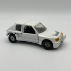 Vintage Corgi Peugeot 205 Turbo 16 Collectible White Diecast Kids Car Toy #fw