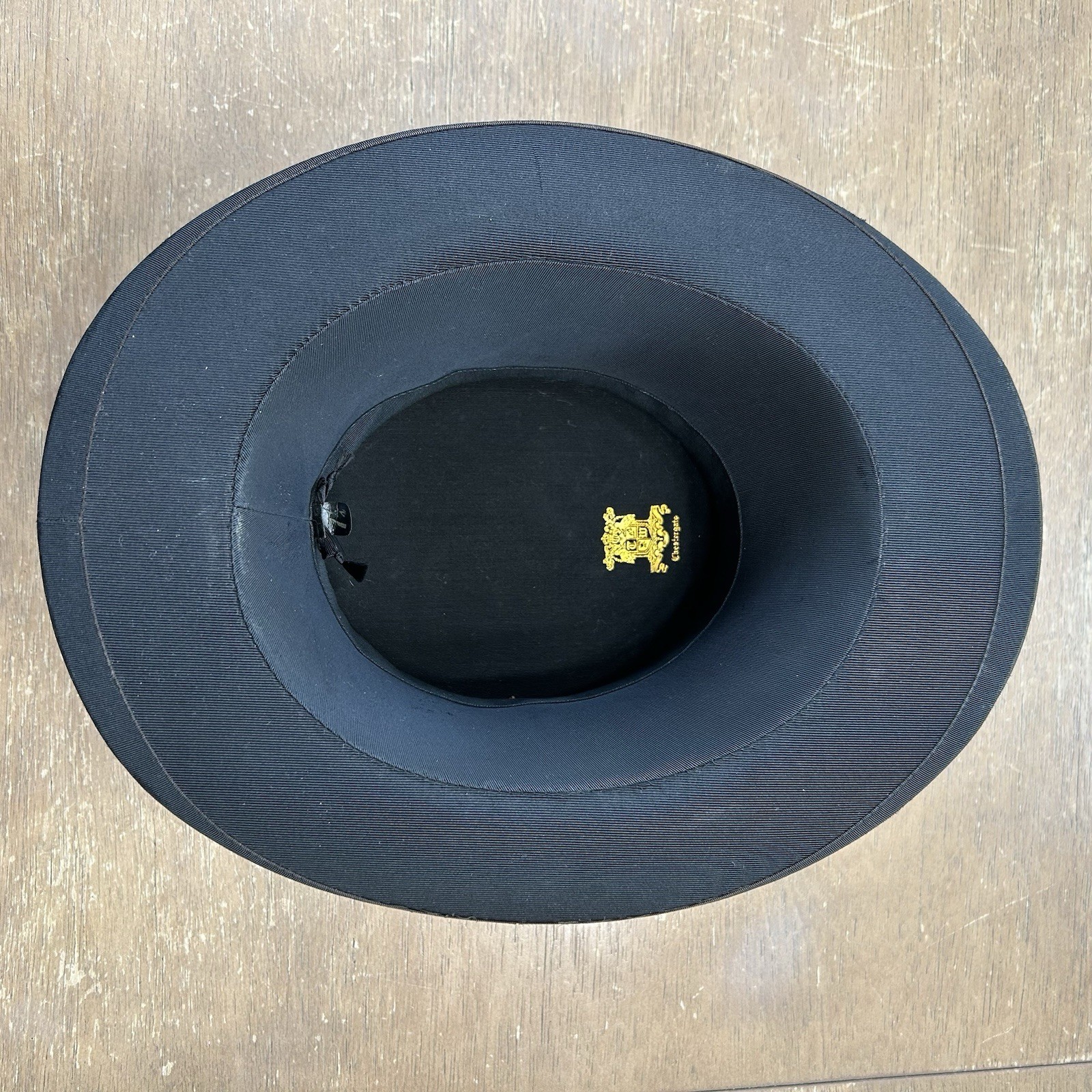 VTG Antique Collapsible Top Hat Silk Faille Opera Hat Size 7 1/4 by Chestergate