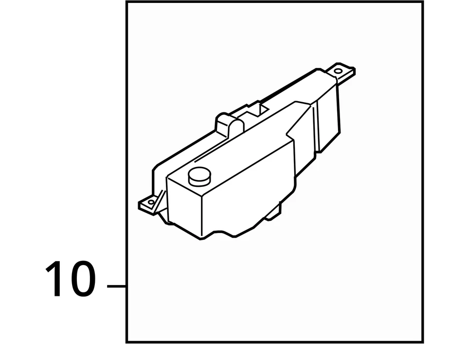 Infiniti G37 2010 botella de desbordamiento de refrigerante OEM 104 k millas - LKQ431448079 Foto 4 de 4