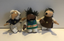 McDonalds 3x Wombles Plush Soft Toys - 1999 - Tobermory, Uncle Bulgaria, Stepney