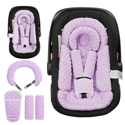 Infant Car Seat Insert for Baby Head Body Support, Purple
