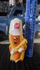 Vintage 1980s Kahn's Hot Dogs Beefy Frank Mustard Promotional Squeeze Bottle 6"  — photo 2