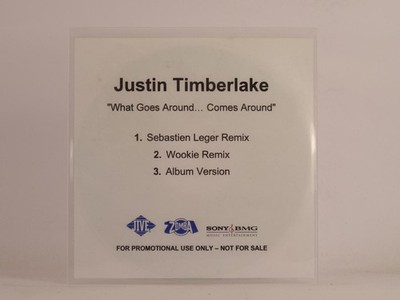 JUSTIN TIMBERLAKE WHAT GOES AROUND.. COMES AROUND (F29) 3 Track Promo CD Single 