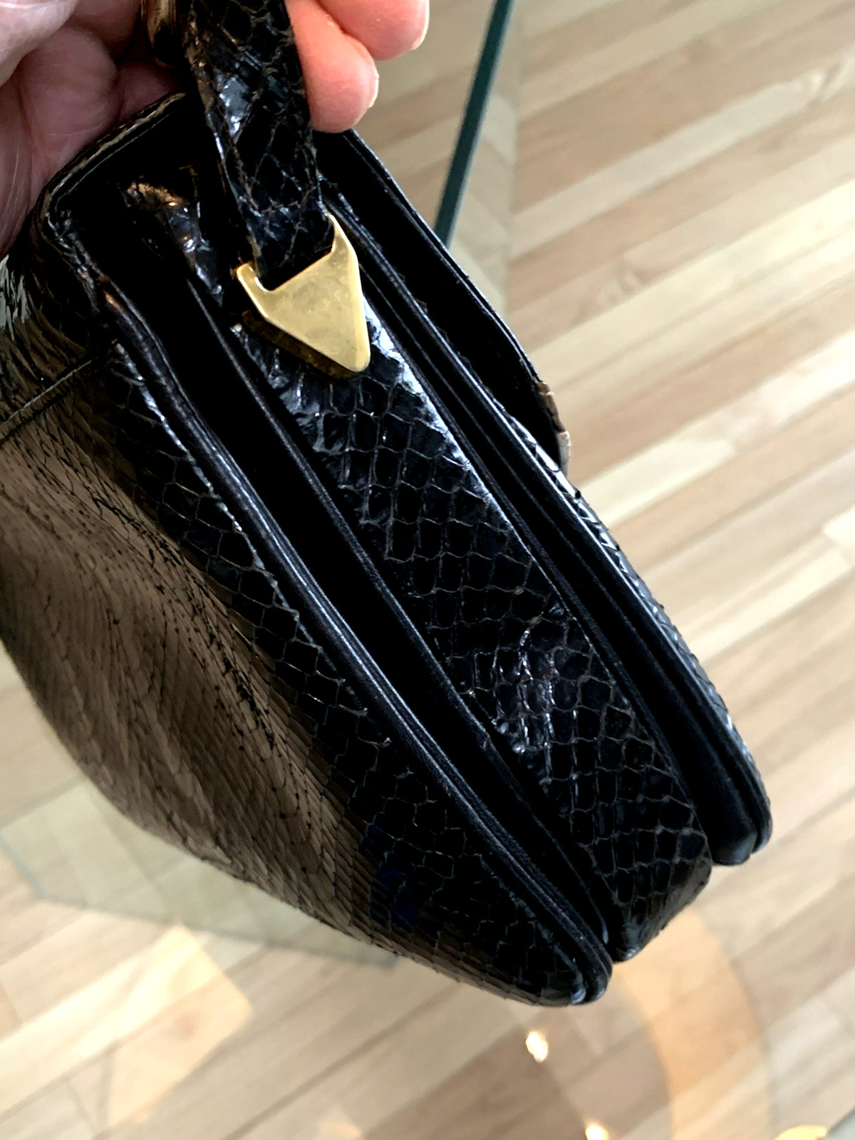 Rare Vintage Neiman Marcus Python Snake Crossbody… - image 4