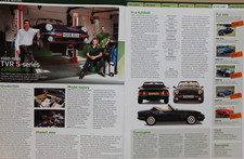 Original 2011 OCTANE extracted mag article: 1990 TVR S3 model history (2 pages)