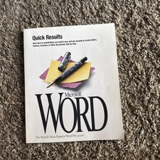 Microsoft Word Quick Results Version 6.0 1993