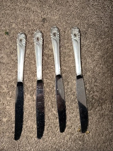4 Knives Spring Glory by International Sterling Silver 9 1/4” Dinner Knife