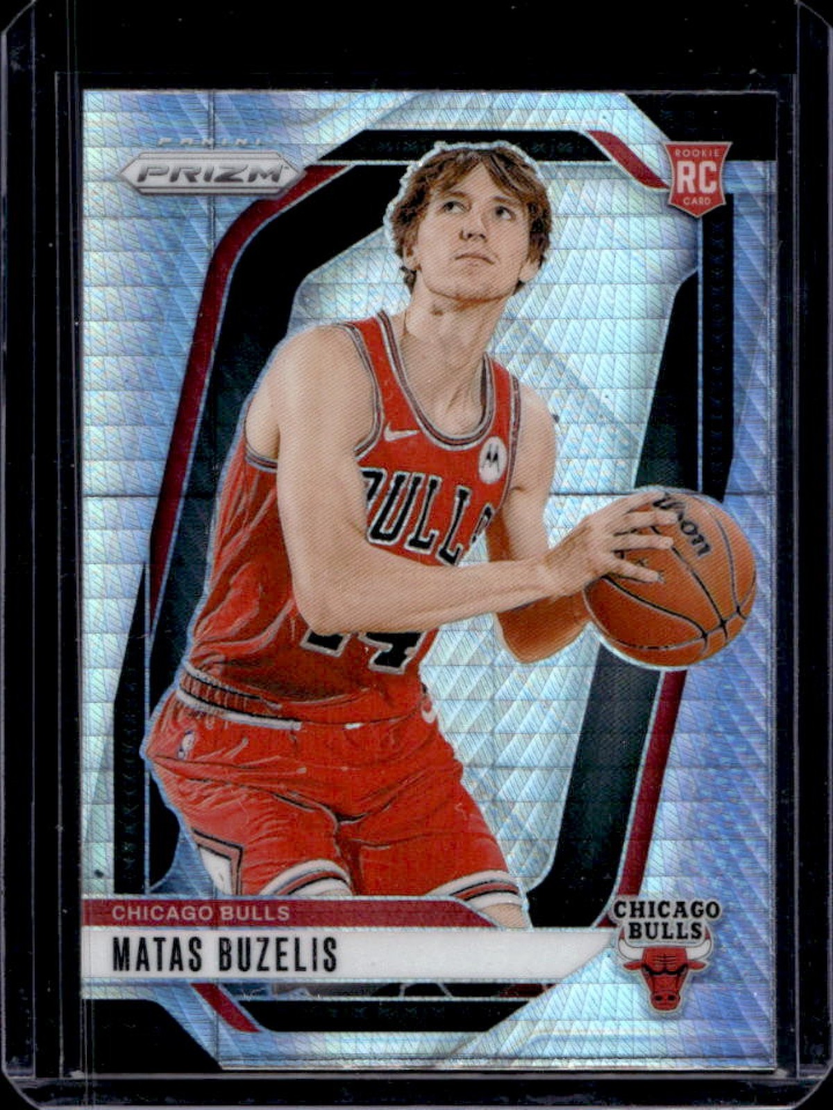 2024-25 Panini Prizm Matas Buzelis RC Hyper Rookie #252 Bulls