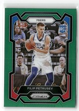 2023-24 Panini Prizm #282 Filip Petrusev Prizms Green