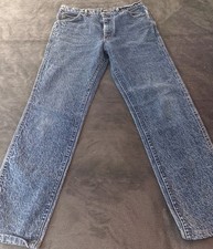 Vintage Lee Riders Acid Wash Jeans 34x34 33x31 Actual Straight Leg Made USA
