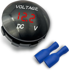 Dc 12v 24v Battery Voltmeter Led Digital Display Voltmeter Gauge Waterproof Mi