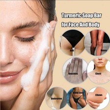 3pc Lemon Turmeric And Kojic Acid Whitening Soap,Dark Spot Remover, Kojic Acid.