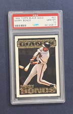 💎 1994 TOPPS BLACK GOLD INSERT BASEBALL #27 BARRY BONDS PSA 10 GEM *LOW POP* 💎