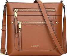 Crossbody Bags for Women Leather Purses with Multiple Pockets Ladies Genuine L