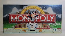 Monopoly Deluxe Edition, 1995-60th Anniversary, Golden Tokens, Minor Box Damage 