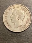 1944 Canadian Fifty Cents with 80% Silver Pristine Shape (No Mint)