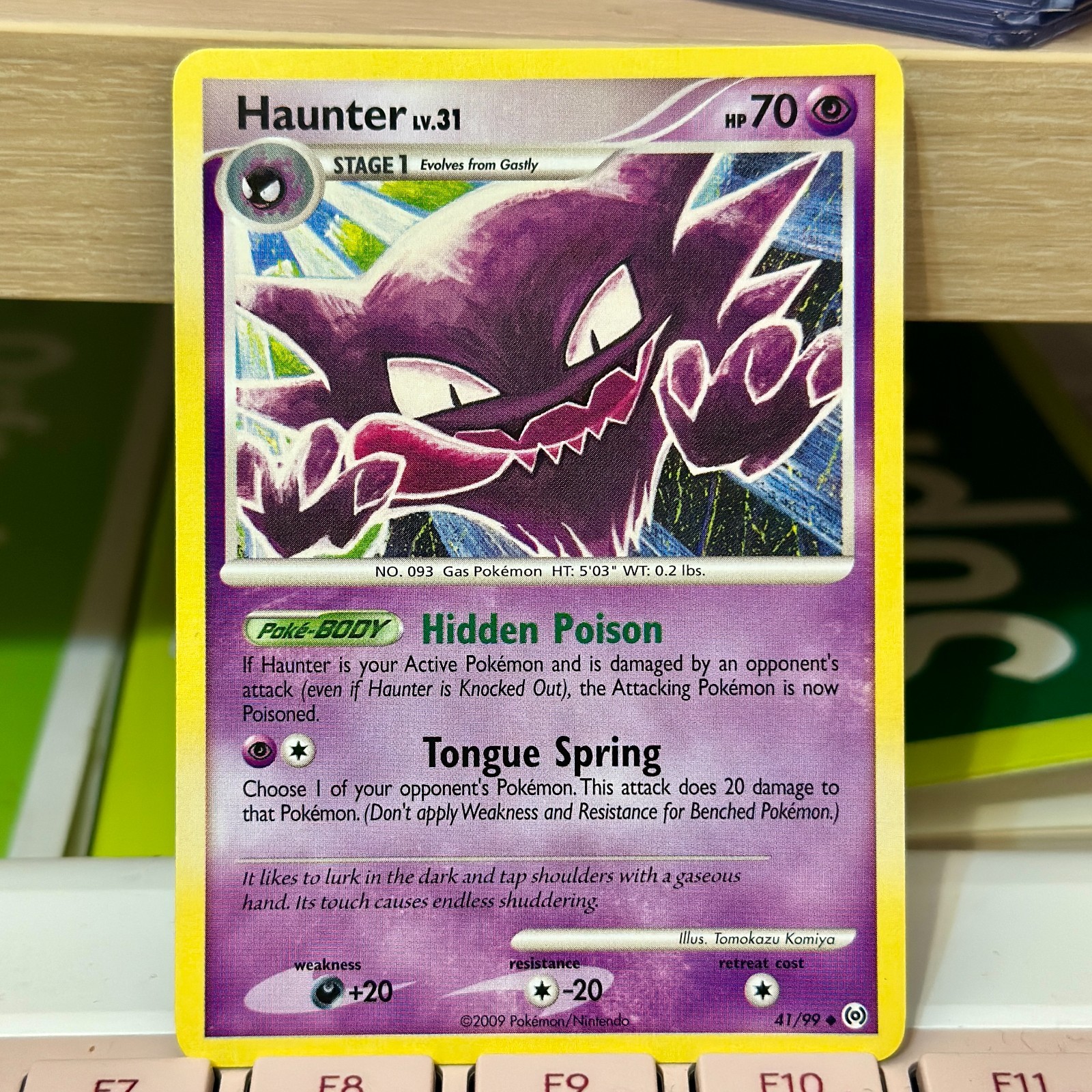 Pokémon Platinum Arceus 41/99 Card Uncommon Haunter Regular NM/MT Pokemon 2009