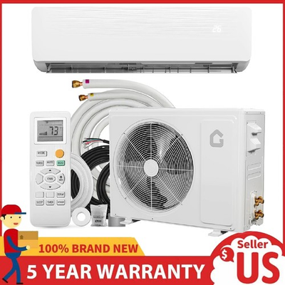#ad 12000 BTU Mini Split Air Conditioner Ductless Heat Pump 19 SEER2 115V AC Unit $428.39