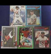 MLB Baseball Houston Astros 25-26 Topps 5 Card Mix Lot MINT