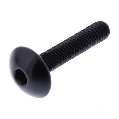 Linsenschraube Bolt M6x1.00mm 30mm Alu schwarz, 7750373