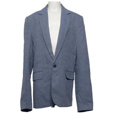 H&M, Blazer, Gr&ouml;&szlig;e: 170, Blau, Baumwolle/Leinen/Polyester, Sonstiges #lzO