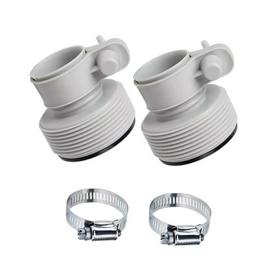2pcs B Type Hose Adapter Pool 1.25'' To 1.5'' For Bestway Coleman Intex Filter