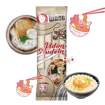 Udon Nudeln 36 x 300g (getrocknet, natürliche Zutaten) Japanische Weizennudeln