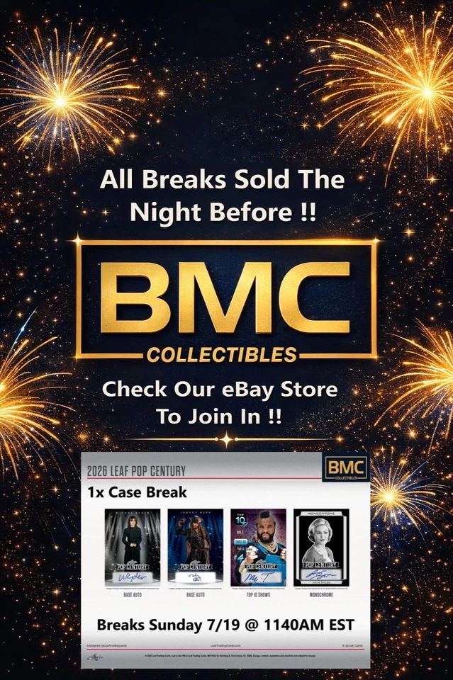 BMC Collectibles Pre-Sold Breaks 7/19a