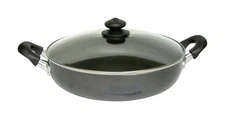 Bene Casa BC-40901 5.2 qt. Capacity Black Aluminum Non-Stick Casserole 12 in.