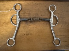 5  Partrade Metalab 3 Piece Shanked Snaffle Wester Bit