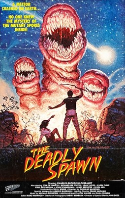 Deadly Spawn Poster 01 Filmposter Kunstdruck Kult unvergesslich gerahmt Enhanced Act